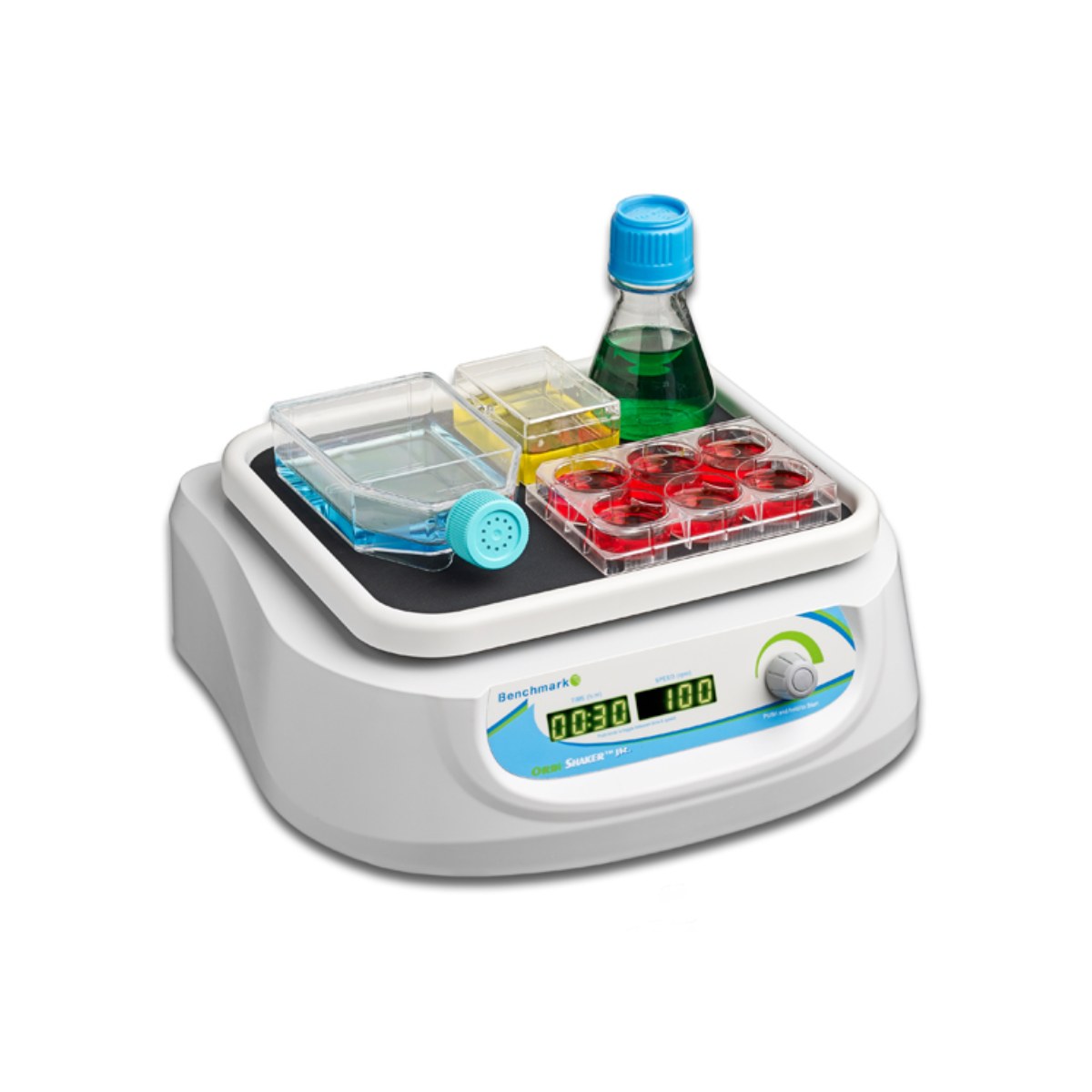 ORBI-SHAKER™JR WITH RUBBER MAT PLATFORM (9.5"X8"), 100-240V (US PLUG)